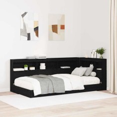 vidaXL Tăblie de depozitare cu raft Stejar negru 90 cm Lemn compozit