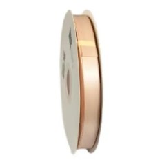 Panglica Dublu Satinata Peach 16 mm, satin 91 m