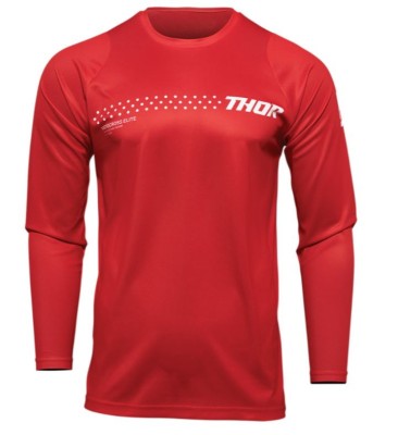 Bluza THOR Sector Minimal Red enduro motocross foto