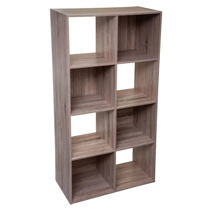 Biblioteca 5Five Mix n&amp;apos;Modul cu 8 compartimente, finisaj natural, 67x32x134 cm, bej Household NewTrend