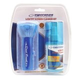 Cumpara ieftin Kit curatare ecran LCD TFT, pamatuf, laveta, spray 200 ml, Esperanza