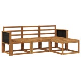 vidaXL Set de canapele de exterior 4 pcs natural Lemn Solid de Acacia 3385100