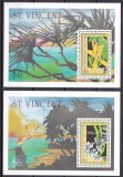 St. Vincent 1990 flori orhidee MI 2 bl. 106, 107 MNH