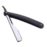 Brici FOXMAG24, cu lama clasica pentru tuns sau barbierit, culoare negru, maner plastic