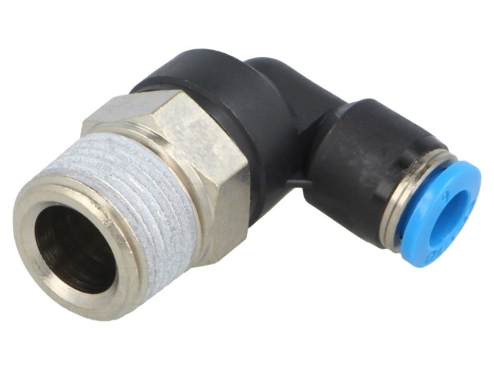 Conector push-in unghi 90&deg; filetat