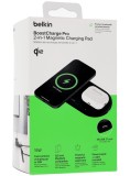 Belkin Boost Charge Pro 2in1 Q12 15w Magnetic Charging Pad Black