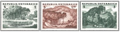 Austria 1962 - paduri, serie neuzata foto