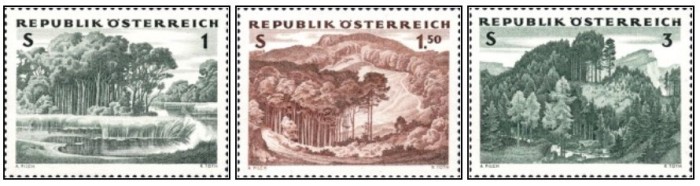 Austria 1962 - paduri, serie neuzata
