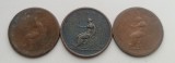 Lot 3 monede Regatul Unit - 1/2 Penny 1806 si 1807, Europa