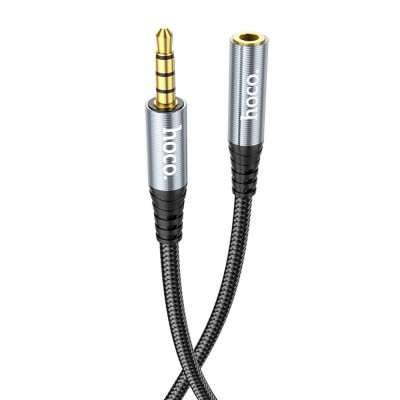 Cablu Adaptor Jack 3.5mm Hoco UPA20, 2m, Negru foto
