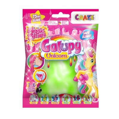Craze - Slime magic diverse culori in punguta 75ml cu surpriza figurina unicorn foto