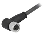 Conector HARTING M8 mamă 3 pini &icirc;n unghi 90&deg; cu cablu 5m TPE-U