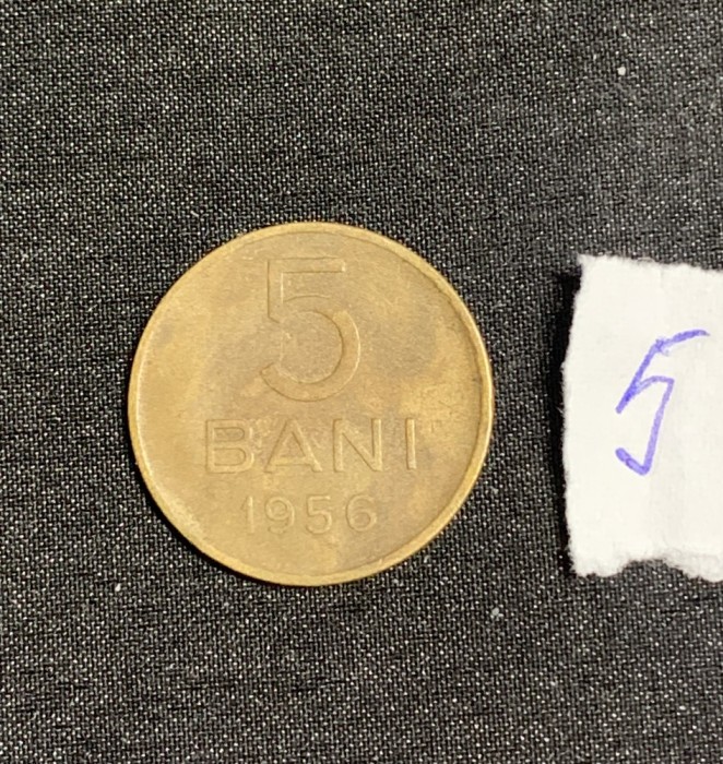 Moneda 5 bani 1956 RPR