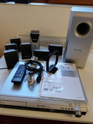 PANASONIC SC-HT545W - Sistem Home Theater 5.1 (DVD/Amplificator/8 Boxe) foto
