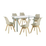 Set de masă Midori 6 1 bej