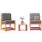Gossi set mobilier gradina, 3 piese, maro ceruit, lemn masiv pin