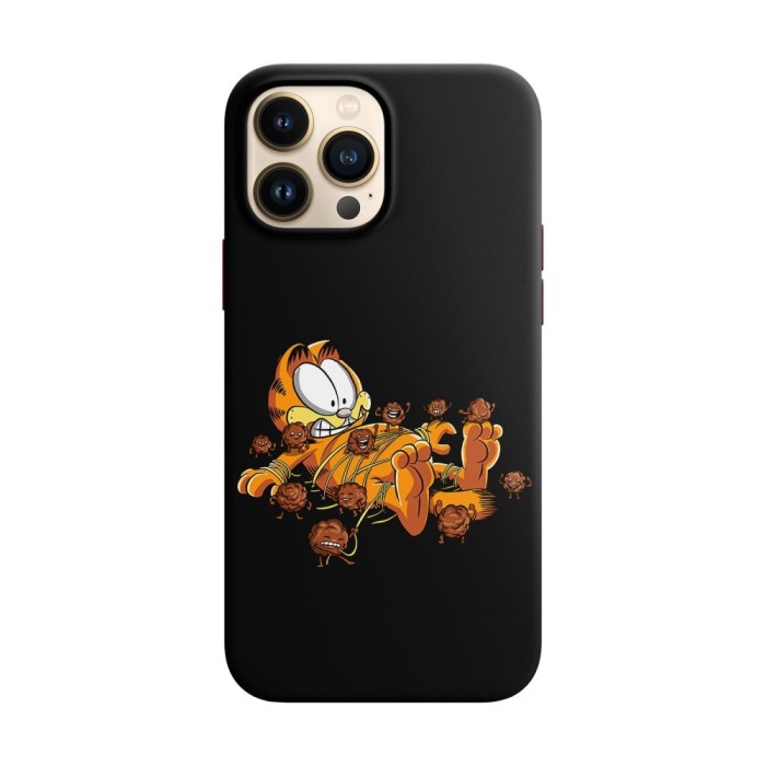 Husa compatibila cu Apple iPhone 12 model Gartfield Meatballs revenge, Silicon, TPU, Viceversa