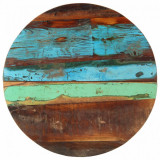 Blat de masă rotund, 60 cm, lemn masiv reciclat, 25-27 mm
