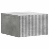 vidaXL Dulap de noapte suspendat cu sertar Gri Beton 33 x 34,5 x 20 cm 898431