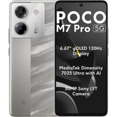 Smartphone Xiaomi POCO M7P 5G 12-512 SV Octa Core 12 GB RAM 512 GB Argintiu foto