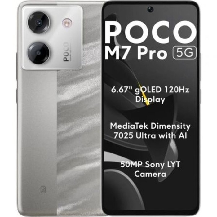 Smartphone Xiaomi POCO M7P 5G 12-512 SV Octa Core 12 GB RAM 512 GB Argintiu