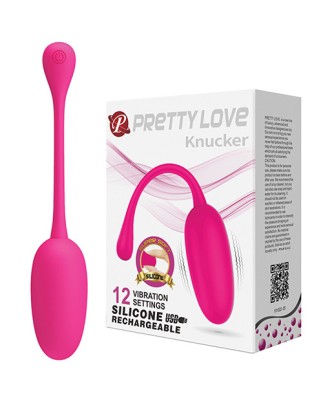 Ou Vibrator Knucker, 12 Moduri Vibratii, Silicon, USB, Roz foto