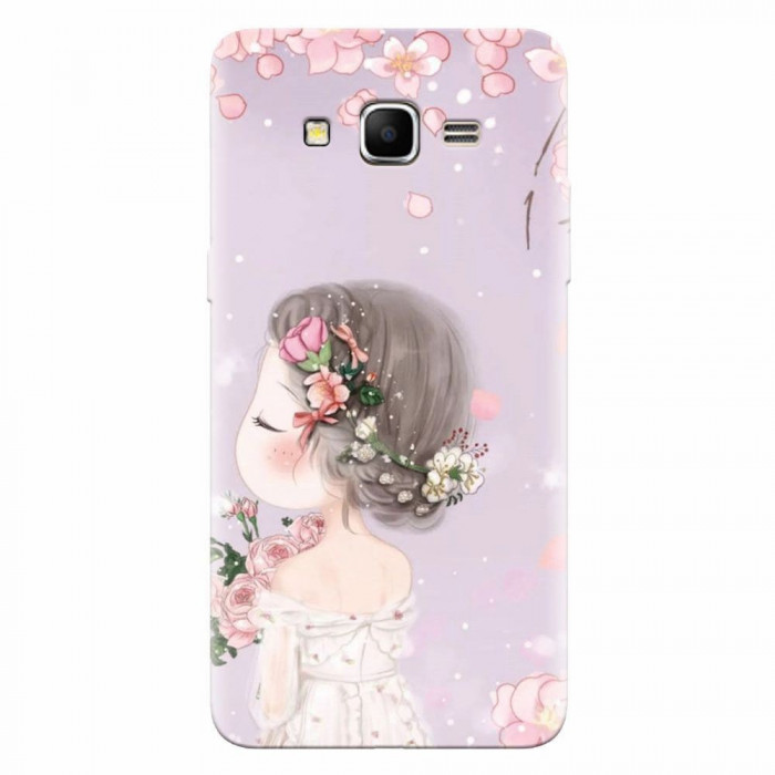 Husa silicon pentru Samsung Grand Prime, Girl 001