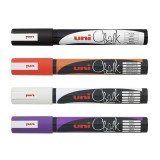 Set 4 markere cu creta - Chalk Marker PWE-5M Halloween, 1.8-2.5mm | Uni