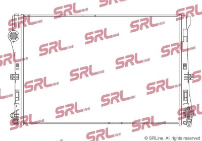 Radiator Mercedes Clasa C, motor: 1.5 T, 2.0 T, intrare/iesire conectare rapida, 640x448x26, SRLine, Aluminiu/ Plastic brazat, 0995001703; 995001703 foto