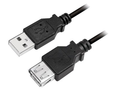 Cablu USB 2.0 A-A 5m Negru foto