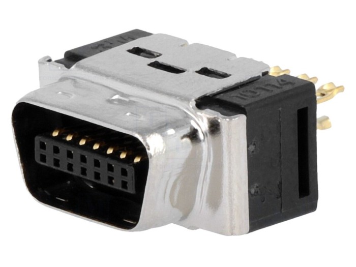 Conector MDR 14-Pin ecranat pe cablu