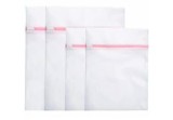 Set 4 săculeți rufe, pentru mașina de spălat, plastic, alb