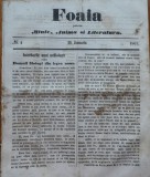 Cumpara ieftin Foaia pentru minte , inima si literatura , nr. 4 , 1863 , Grigore Alexandrescu