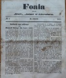 Foaia pentru minte , inima si literatura , nr. 4 , 1863 , Grigore Alexandrescu