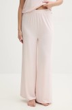 BOSS pantaloni de pijama femei, culoarea roz, 50535703