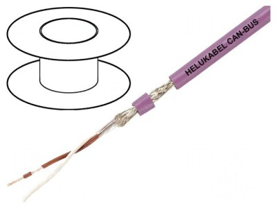 Cablu CAN bus 4x1x0,22mm2 litat Cu PVC violet 30V foto
