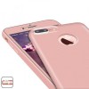 Husa iPhone 7 Plus MyStyle Flippy Full Silicon 360 Roz Auriu