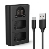 Incarcator Dublu Baterii K&amp;F Concept NP-FW50 Battery Charger