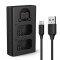 Incarcator Dublu Baterii K&amp;F Concept NP-FW50 Battery Charger