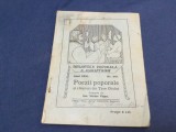 Poezii poporale si chiuituri din Tara Oltului de Victor Popa / Biblioteca Poporala a Asociatiunii Astra anul 1933 / 48 pagini !