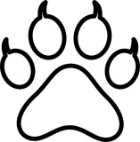 Cumpara ieftin Sticker Auto, Amprenta Animal, 25 cm, 12249ST-10, Oem