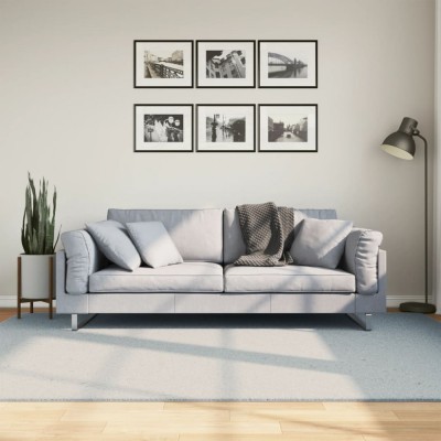 Covor HUARTE, fir scurt, moale și lavabil, albastru, 160x230 cm foto