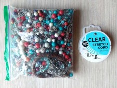 Margele pentru bratari si cercei artizanali + guta elastica minim 35m foto