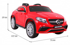 Masinuta electrica Mercedes-Benz GLE63 AMG, rosu foto