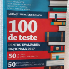 LIMBA SI LITERATURA ROMANA 100 DE TESTE PENTRU EVALUAREA NATIONALA A VIII A