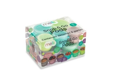 SET 10 RECIPIENTE SNAP&amp;amp;GO, MELII, 6*59 ML + 4*118 ML foto