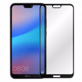 Folie de protectie sticla 6D compatibila cu Huawei P20 lite, Contur negru