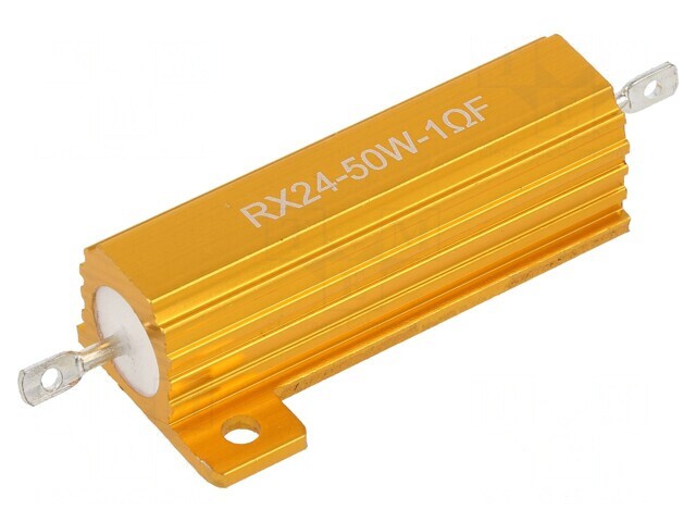 Rezistor Bobinat cu Radiator 1&Omega; 50W &plusmn;1% 50ppm/&deg;C