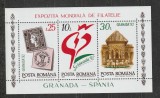 Romania 1992 - #1283 Expozitia Mondiala de Filatelie Granada &#039;92 M/S 1v MNH, Nestampilat