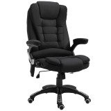 Scaun de birou cu masaj si incalzire, rotativ, textil, negru, max 120 kg, 68x72x110-120 cm, ART